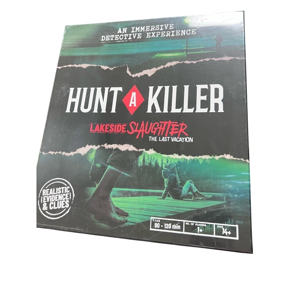 Hunt A Killer Lakeside Slaughter The Last Vacation Mystery Detective Game New